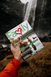 Minnesota Family magazine artwork waterfall