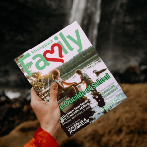Minnesota Family magazine artwork waterfall